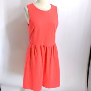 J. Crew sleeveless orange dress-sz M